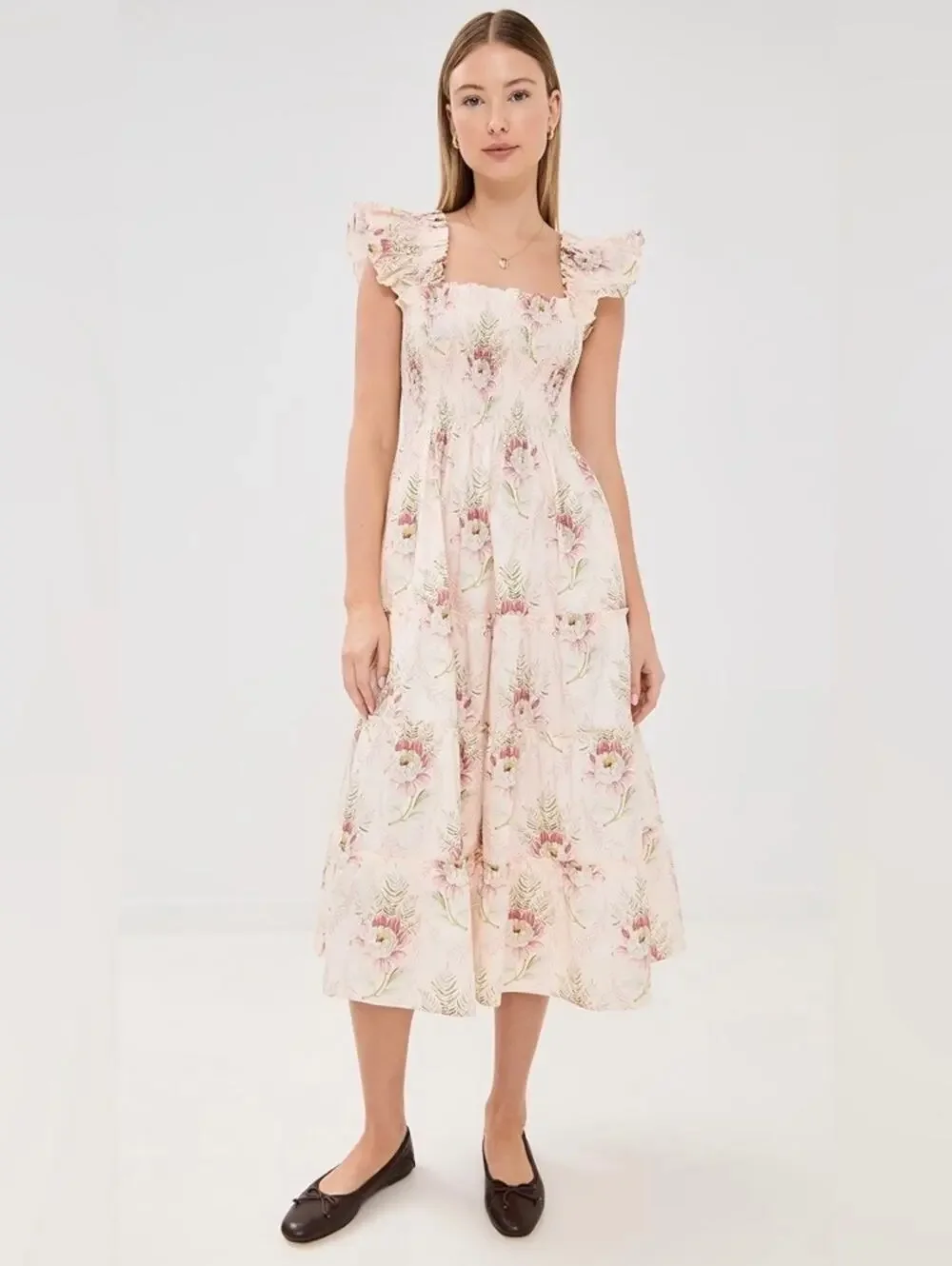 HILL HOUSE HOME Ellie Nap Dress in Paradise Floral L